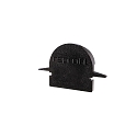 Endekappe R-ET-01-10, 25 mm, 2 stk., sort