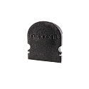 Endekappe R-AU-02-15, 21 mm, 2 stk., sort
