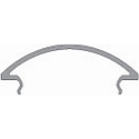 Cover R-05-15, BxH: 46,1x11,6mm, white satined, 200cm