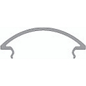 Afd�kning R-05-25, BxH: 60,2x14,5mm, hvid satineret, 200cm