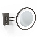 Spejl med belysning BS 36 Spejl med 3x forst�rrelse IP44, s�lv mat 