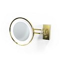 Spejl med belysning BS 36 LED 5-fold IP 44, guld 