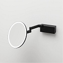 Spejl med belysning VISION R Spejl med 5x forst�rrelse IP44, sort mat 