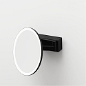 Decor Walther Spejl med belysning VISION R Spejl med 5x forst�rrelse IP44, sort mat 