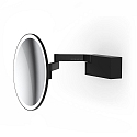 Decor Walther Spejl med belysning VISION R Spejl med 5x forst�rrelse IP44, sort mat 