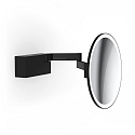 Decor Walther Spejl med belysning VISION R Spejl med 5x forst�rrelse IP44, sort mat 