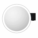 Decor Walther Spejl med belysning VISION R Spejl med 5x forst�rrelse IP44, sort mat 