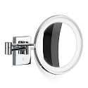 Spejl med belysning BS 40 LED 3-fold IP 44, chrom 