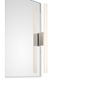 Mirror luminaire OMEGA 1, 1x S14d, 30-60cm, 1 socket, IP20, nickel satin