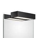 Spejllampe BOX 1-25 N LED IP44, sort mat d�mpbar