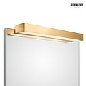 Spejllampe BOX 1-60 N LED IP 44, guld mat dæmpbar