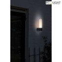 Lutec outdoor wall luminaire DROPA 1 flame, Bluetooth controllable IP54, anthracite