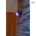 Lutec Udendrs wall luminaire DROPSI 1-flamme, Bluetooth styrbar IP54, antracit
