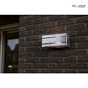 Lutec outdoor wall luminaire VIDAR square, direct / indirect E27 IP54, galvanised dimmable