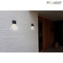 Lutec outdoor wall luminaire GEMINI XF IP54, anthracite
