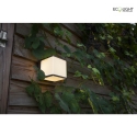 Lutec outdoor wall luminaire DOBLO 1 flame IP54, anthracite