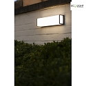 Lutec outdoor wall luminaire DOBLO square, long IP54 , anthracite 