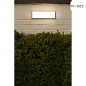 Lutec outdoor wall luminaire DOBLO square, long IP54 , anthracite 