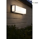 Lutec Udendrs wall luminaire DOBLO firkantet, lang IP54 , antracit 