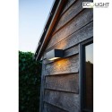 Lutec outdoor wall luminaire GEMINI UP&DOWN 2 flames, Bluetooth controllable IP54, anthracite