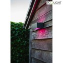 Lutec Udendrs wall luminaire GEMINI UP&DOWN 2-flammer, Bluetooth styrbar IP54, antracit