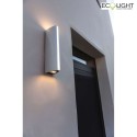 Lutec outdoor wall luminaire LEO UP&DOWN 2 flames IP54, chrome