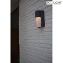 Lutec outdoor wall luminaire URBAN 1 flame GU10 IP54, anthracite