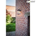 Lutec outdoor wall luminaire KELSEY 1 flame E27 IP44, anthracite