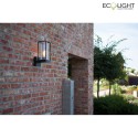 Lutec outdoor wall luminaire FLAIR 1 flame E27 IP44, black