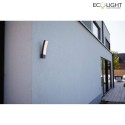 Lutec outdoor wall luminaire KIRA 1 flame, with diffuser IP54, anthracite