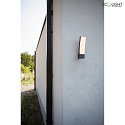 Lutec outdoor wall luminaire KIRA app control IP54, anthracite dimmable