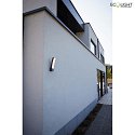 Lutec outdoor wall luminaire KIRA app control IP54, anthracite dimmable