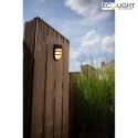 Lutec outdoor wall luminaire BULLO IP54, anthracite