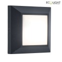 Lutec wall and ceiling luminaire HELENA IP54, anthracite