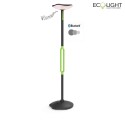Lutec solar lamp POPPY Bluetooth controllable IP54, green, anthracite