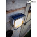 Lutec solar lamp CURTIS with motion detector IP54, anthracite