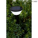Lutec solar floor lamp KARLO with motion detector, app control IP44, black dimmable