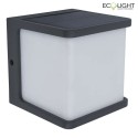 Lutec solar lamp DOBLO with motion detector IP54, anthracite
