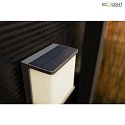 Lutec solar wall luminaire DOBLO with motion detector IP44, anthracite 