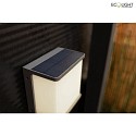 Lutec solar wall luminaire DOBLO with motion detector IP54, anthracite 