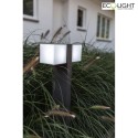 Lutec path light CUBA 2 flames, rotatable IP54, anthracite