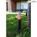Lutec path light DROPA 1 flame, Bluetooth controllable IP54, anthracite