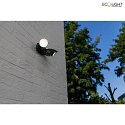 Lutec outdoor wall luminaire SHRIMP IP54, black matt 