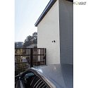 Lutec outdoor wall luminaire SHRIMP IP54, black matt 