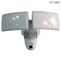 Lutec Udendrs wall luminaire LIBRA med bevgelsesdetektor, med kamera IP44, hvid dmpbar