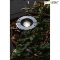 Lutec Gulvindbygningslampe DENVER IP67 | IP65, rustfrit stl