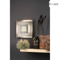 Luce Design wall and ceiling luminaire WINDOW IP20, silver dimmable