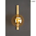  wall luminaire PLUTO with switch E14 IP20, amber, gold 