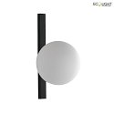  wall luminaire PLUTO with switch E14 IP20, black, white 