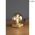  table lamp PLUTO E14 IP20, amber, gold 